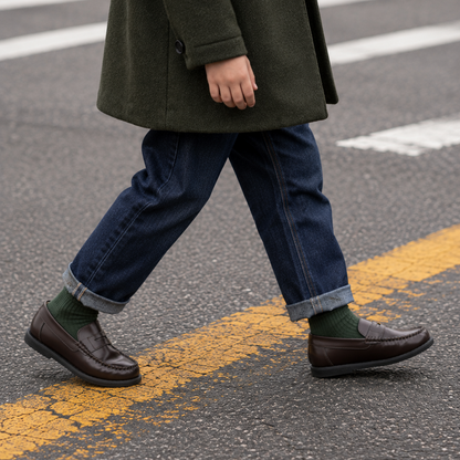 Scholar Moccasin | Brown Leather