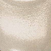Elephantito - Shiny pale gold toddler Mary Jane shoe with rounded toe and subtle shimmer.