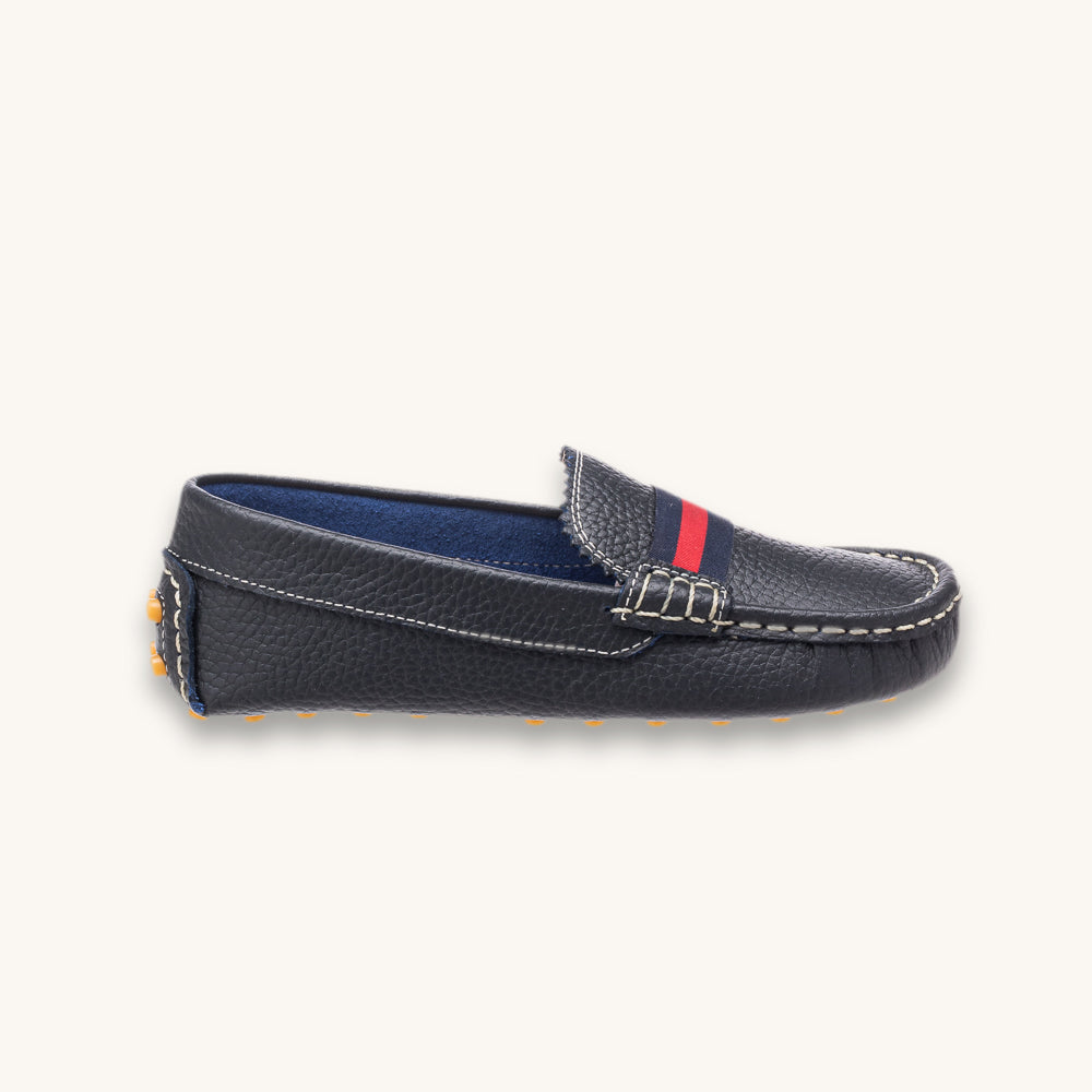 Club Loafer | Navy Blue Leather