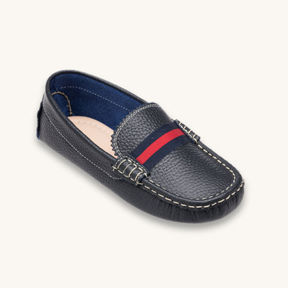 Club Loafer | Navy Blue Leather