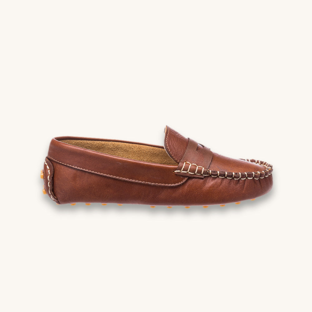 Logan Loafer | Natural Brown Leather