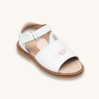 Sandales lapin blanches
