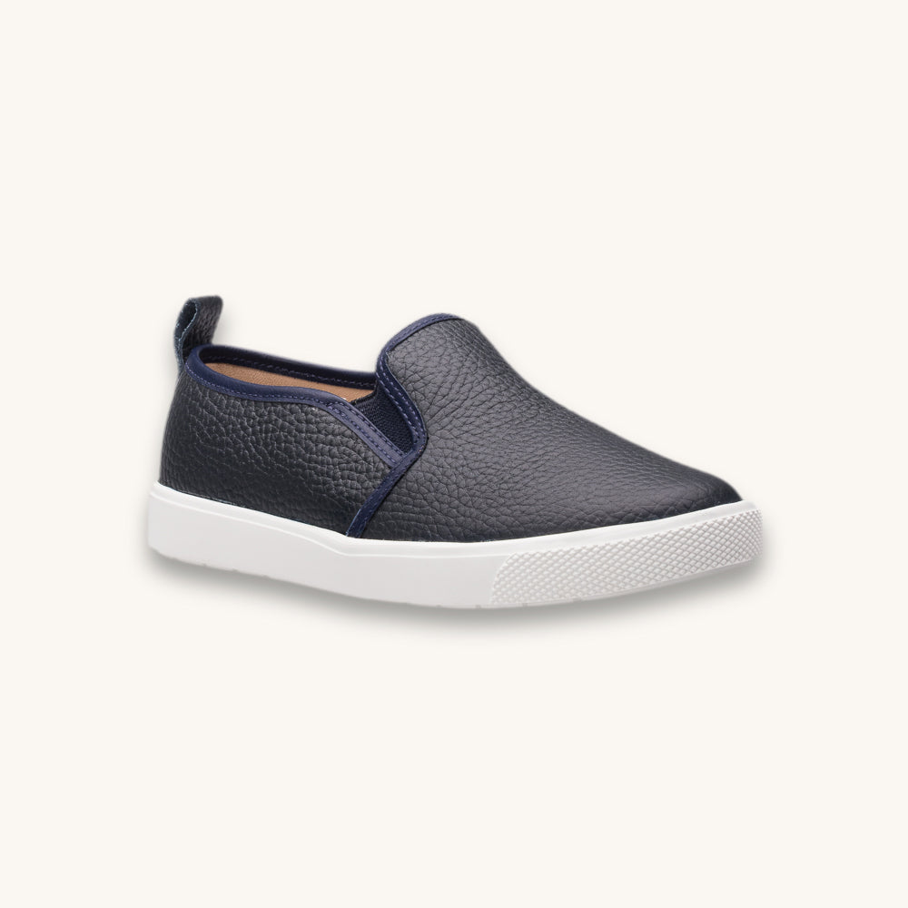 Classic Slip-On Textured | Blue Leather