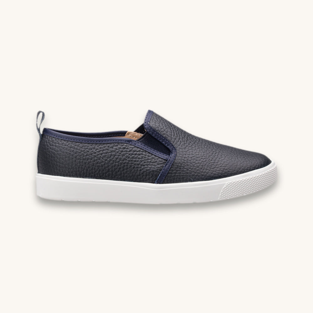 Classic Slip-On Textured | Blue Leather