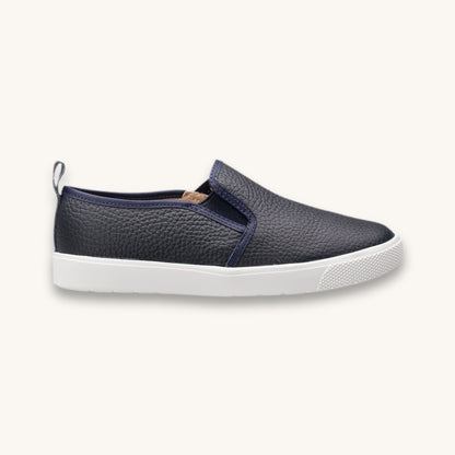 Mocassins classiques texturés bleus