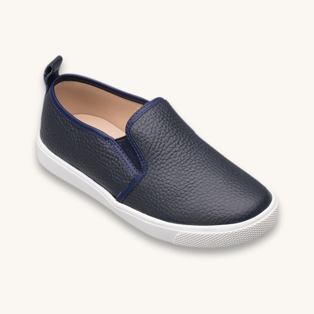 Mocassins classiques texturés bleus
