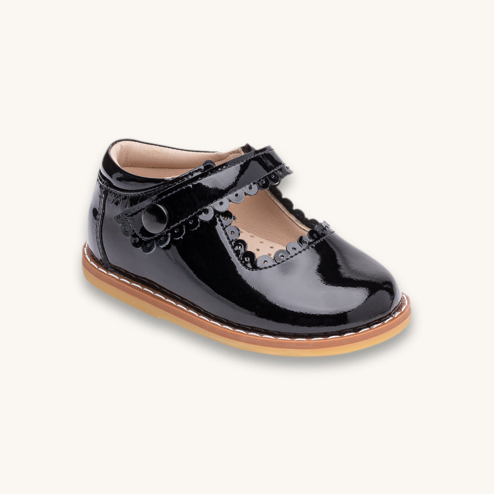 Mary Jane pour tout-petit, vernis noir