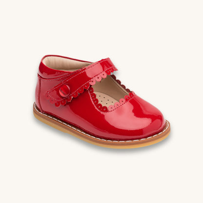 Mary Jane rouge verni pour tout-petit