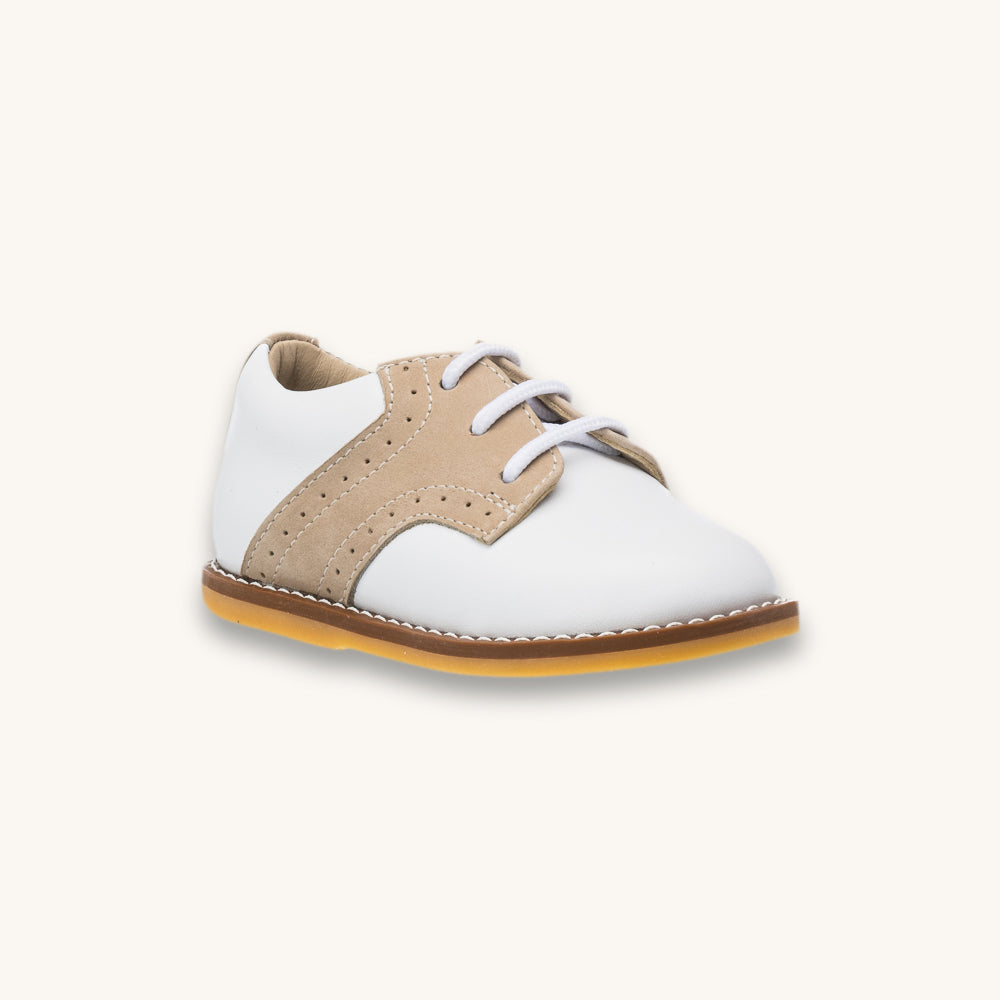 Chaussures de golf pour tout-petits, blanches et ivoire