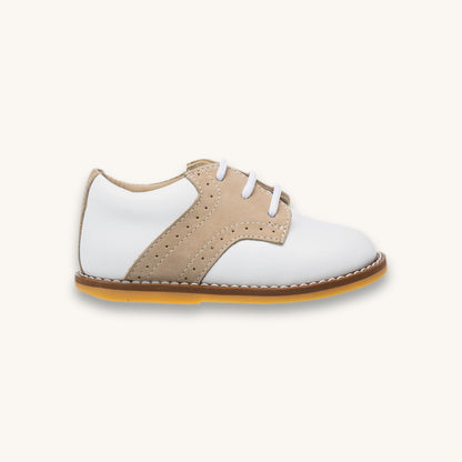 Chaussures de golf pour tout-petits, blanches et ivoire