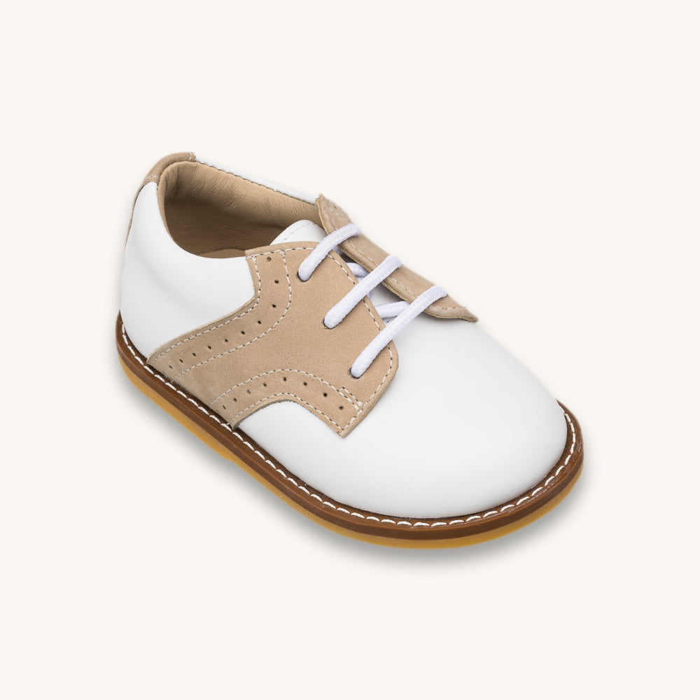 Chaussures de golf pour tout-petits, blanches et ivoire