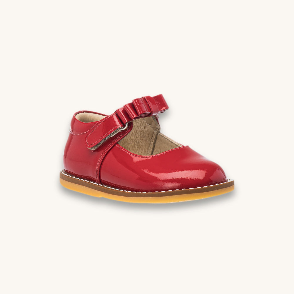 Toddler Bow Mary Jane | Red Leather