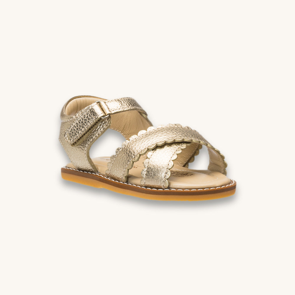 Toddler Bloom Sandal | Gold Leather