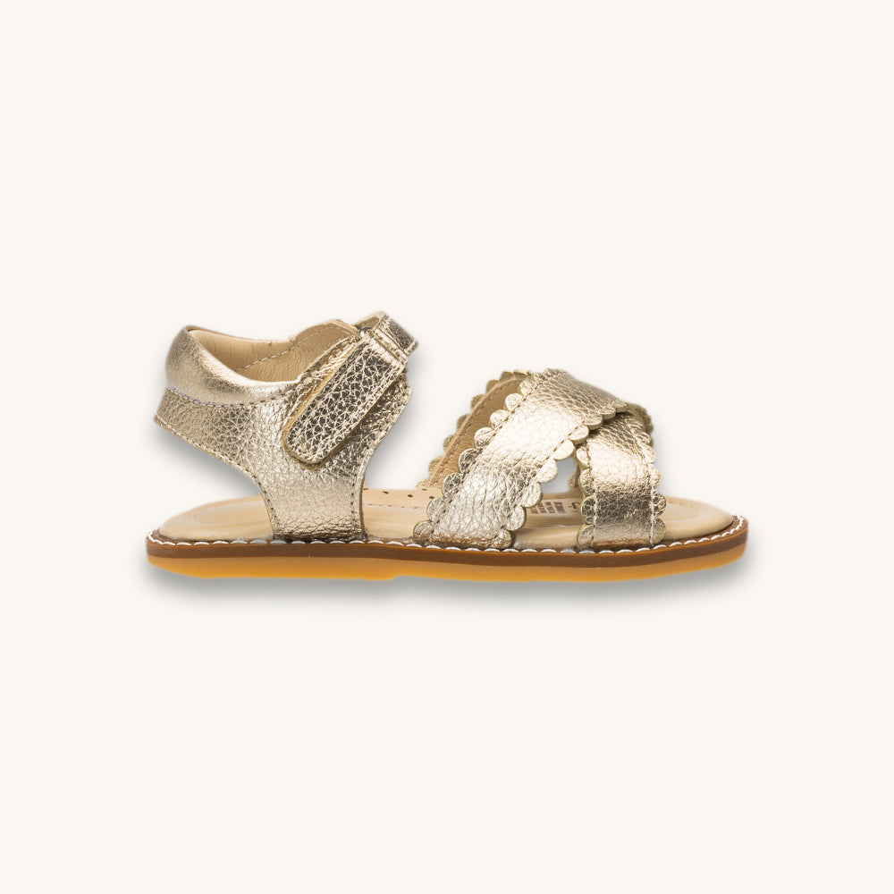 Toddler Bloom Sandal | Gold Leather