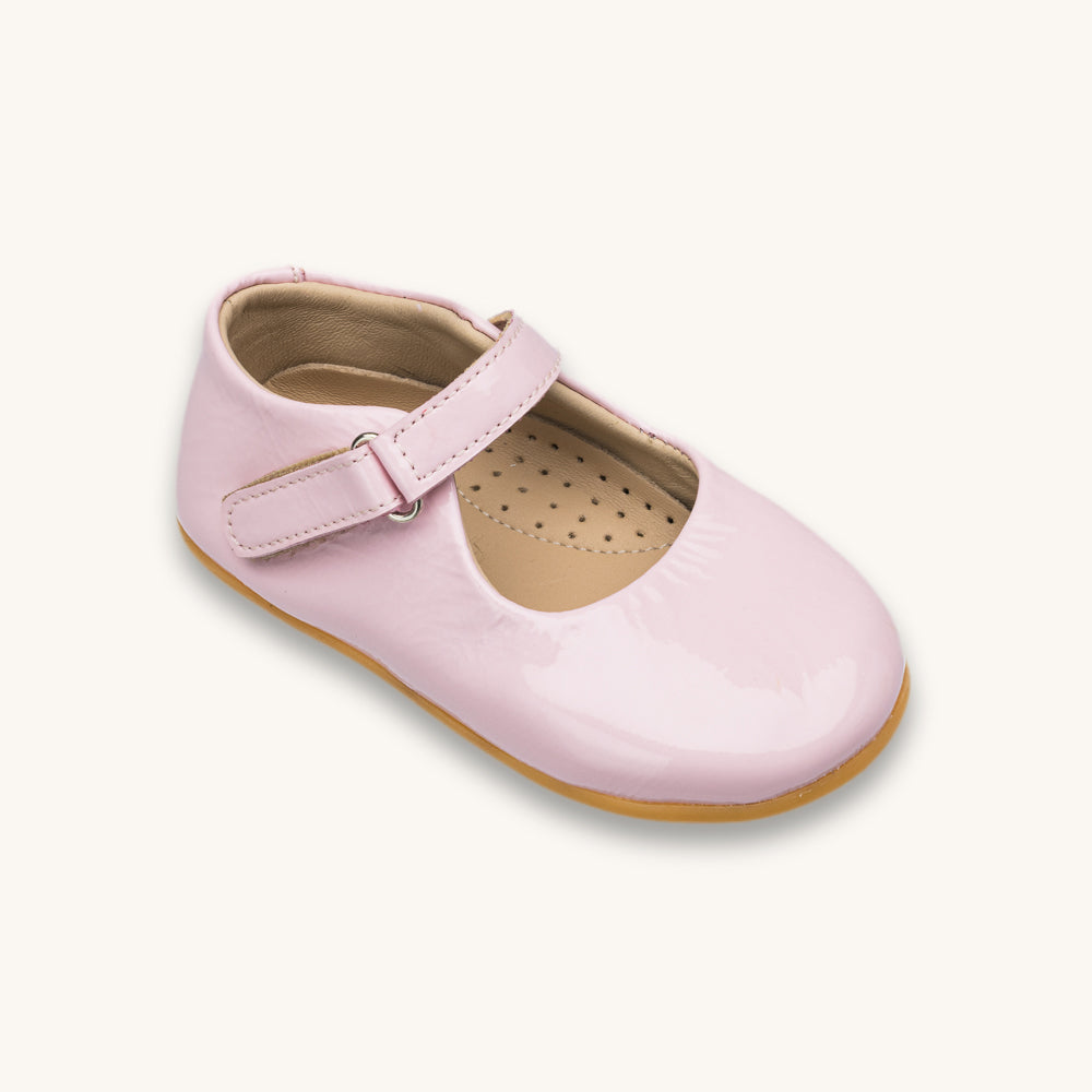 Toddler Bare Mary Jane | Pink Leather