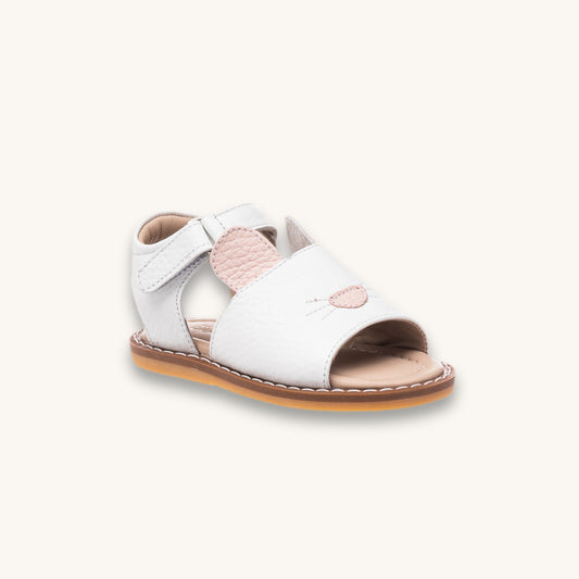Bunny Sandal Toddler White