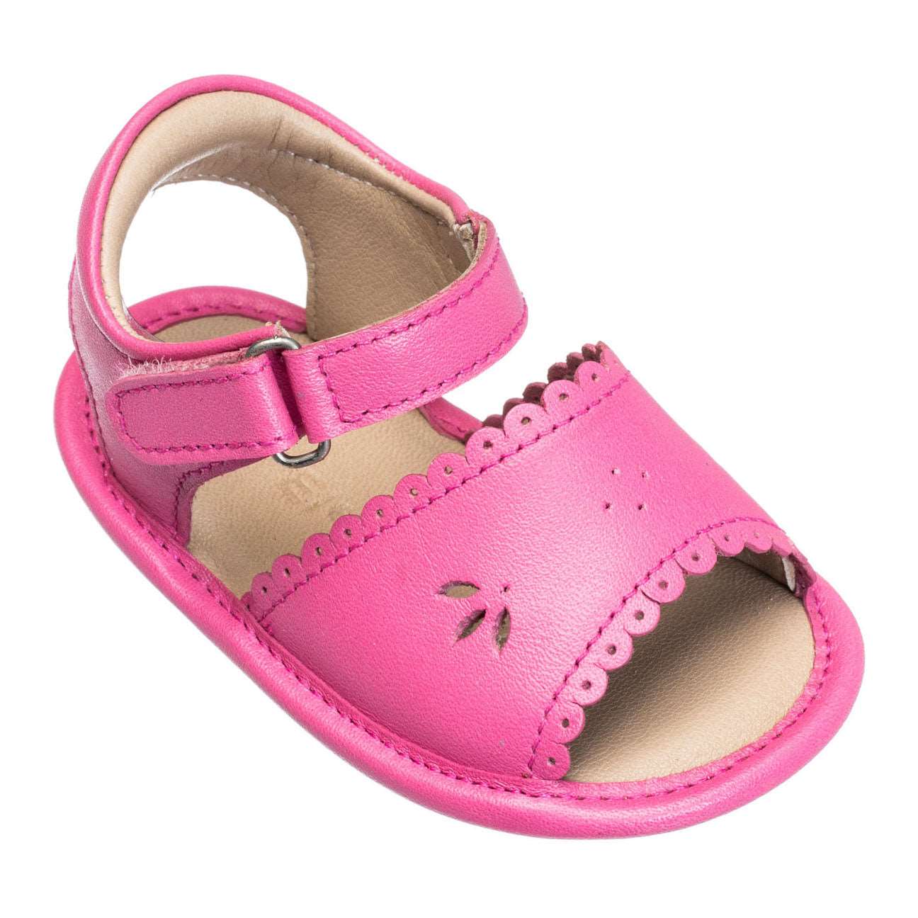 Sandal W/Scallop Flamingo
