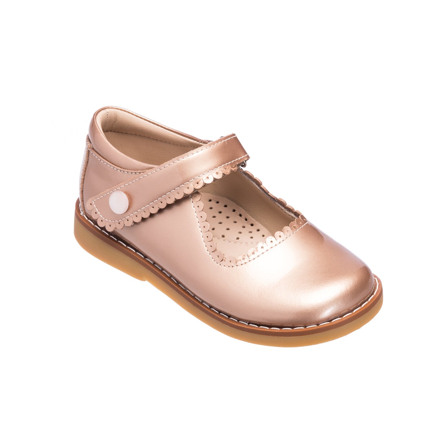 Mary Jane Rose Gold Patent Leather