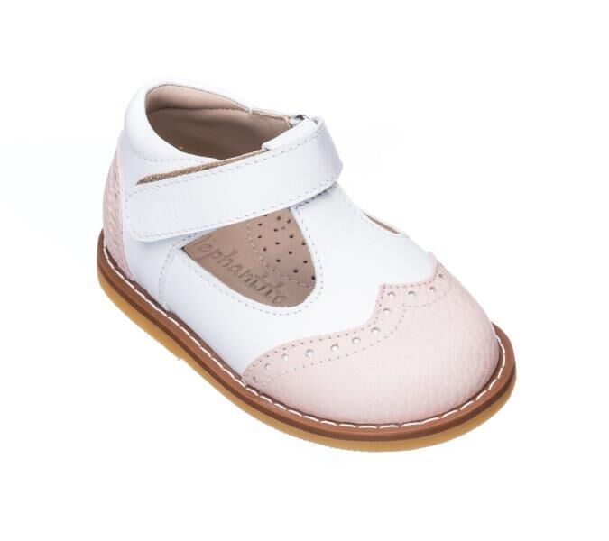 2 Tone T Strap Pink