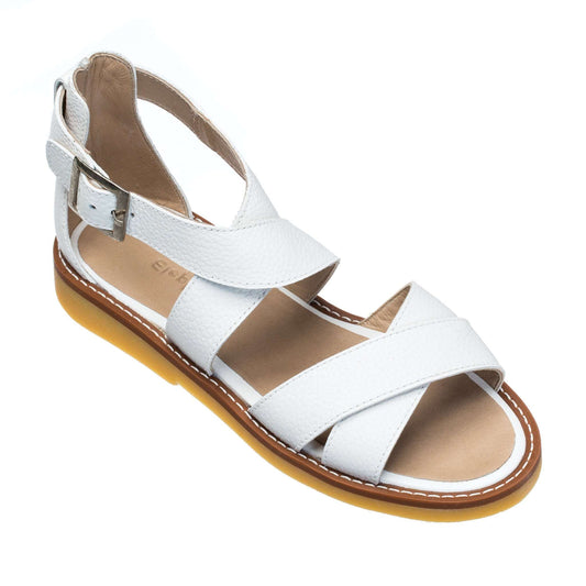 Cecil Crossed Sandal White