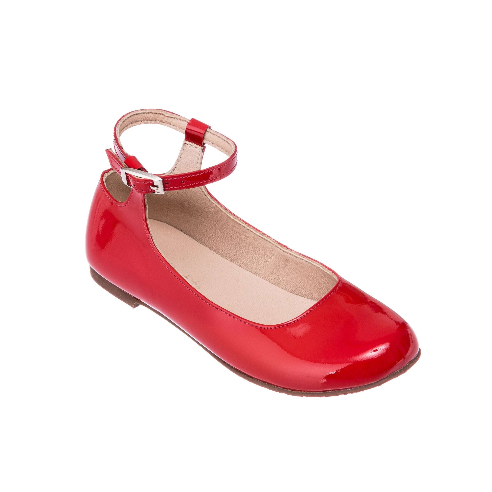 Celina Flats Patent Red