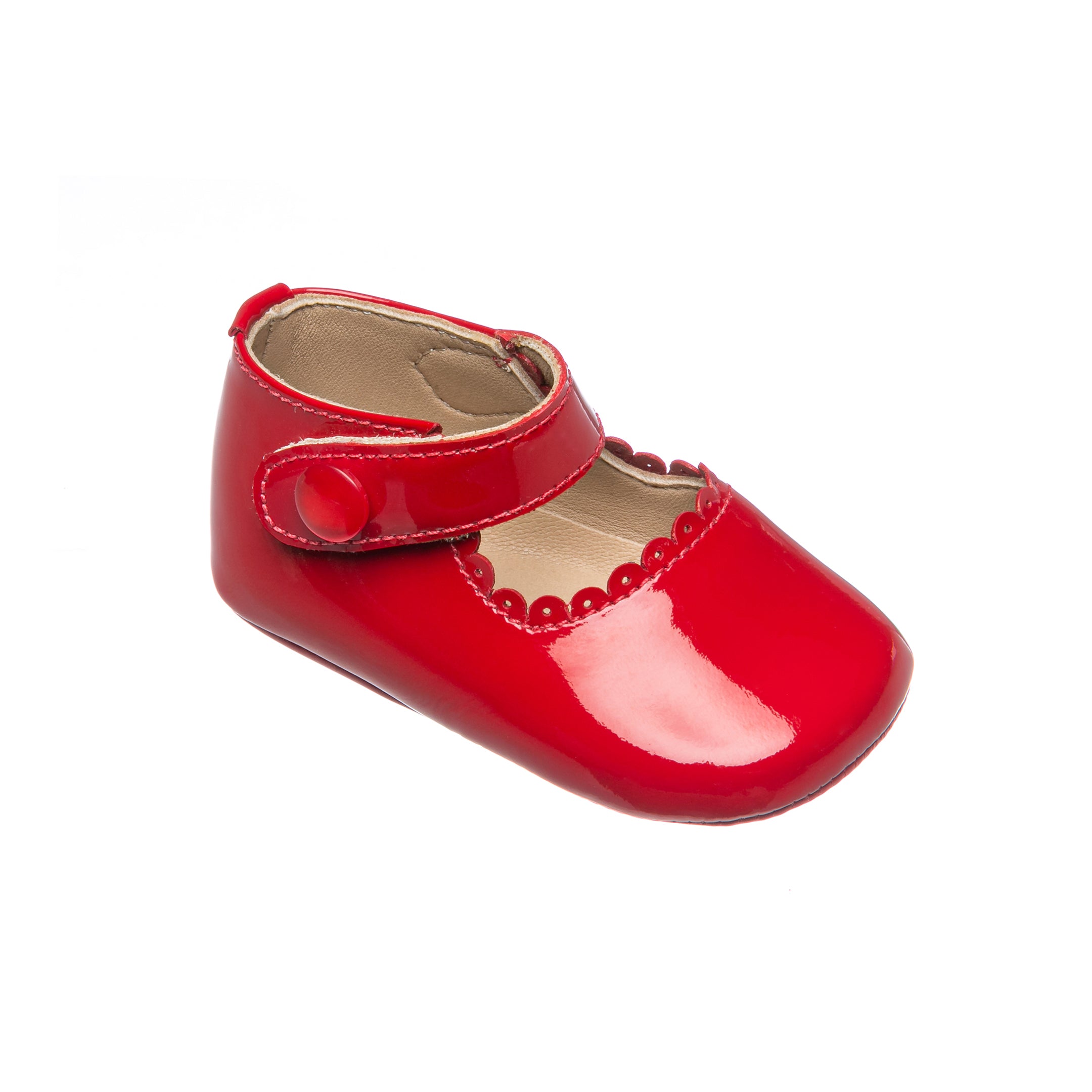 Baby Mary Jane Shoes in Patent Red | Elephantito - Shop Now
