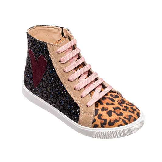 The Rockstar Glitter Blue Leopard