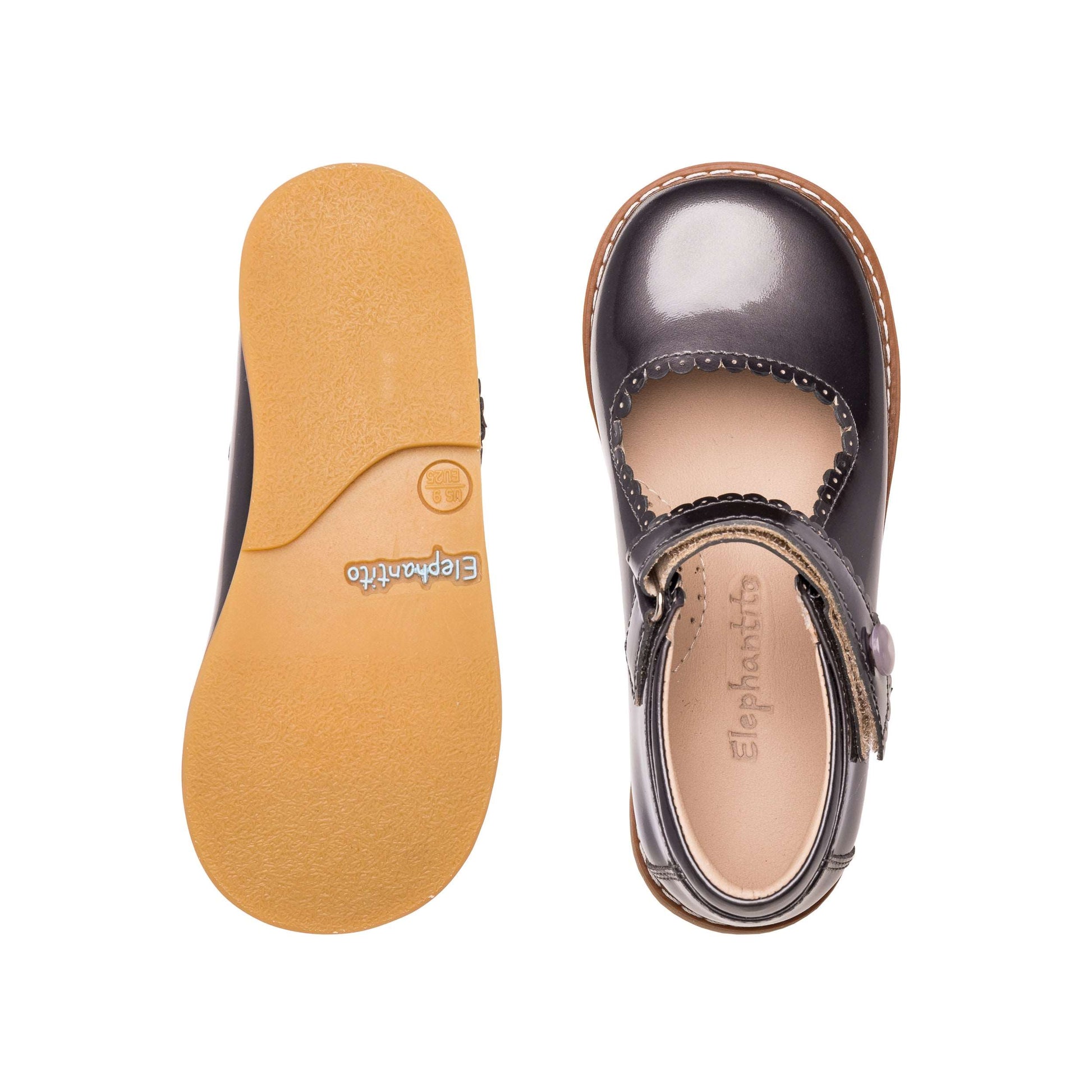 Mary Jane Toddler Patent Steel