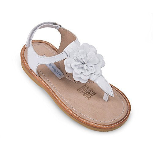 Thong Sandal with Flor White